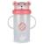 Grande tasse anti fuite + paille lestée ourson rose -300 ml Rose 1 - vertbaudet enfant 