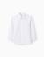 Chemise en oxford de coton Blanc+Bleu clair 1 - vertbaudet enfant 