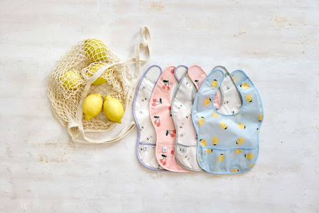 Lot de 2 bavoirs à poche happy fruits cerise Multi-coloured 4 - vertbaudet enfant 