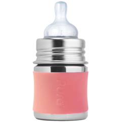 Puériculture-Repas-Biberonnerie-Biberon en inox 150 ml - moss