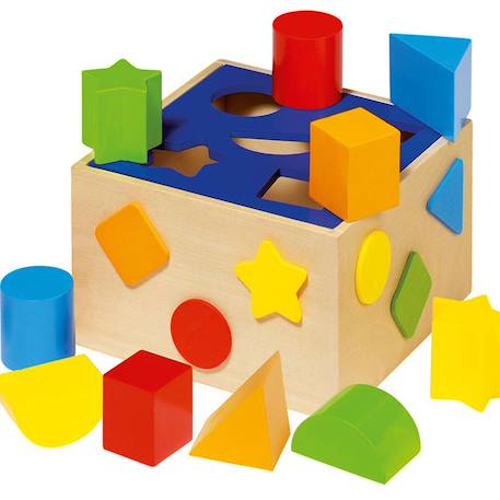 Boîte à formes bleu Multicolore 1 - vertbaudet enfant 