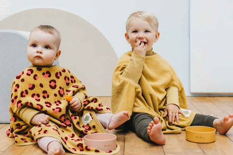 Bavoir boo évolutif 6 mois - 4 ans croissant Beige 2 - vertbaudet enfant 