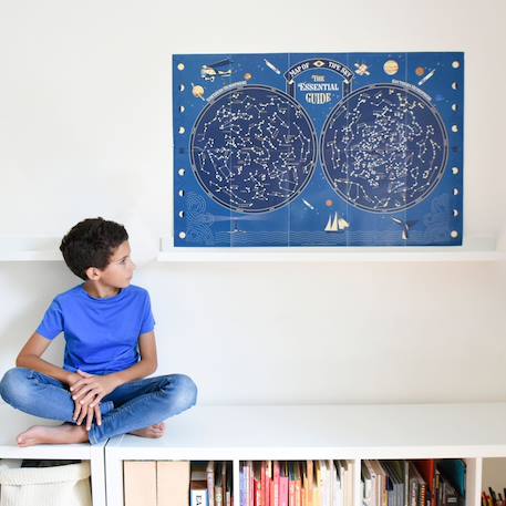 Poster géant 640 stickers phosphorescents le ciel Multi-coloured 2 - vertbaudet enfant 