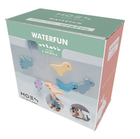 Waterfun set - 6 animaux dino Multi-coloured 3 - vertbaudet enfant 