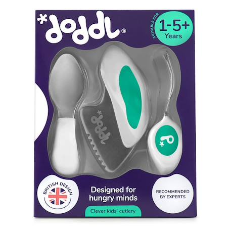 Set de 3 couverts ergonomiques aqua Bleu 2 - vertbaudet enfant 