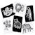 Boîte de 6 cartes imagier en noir et blanc - jungle Multi-coloured 2 - vertbaudet enfant 