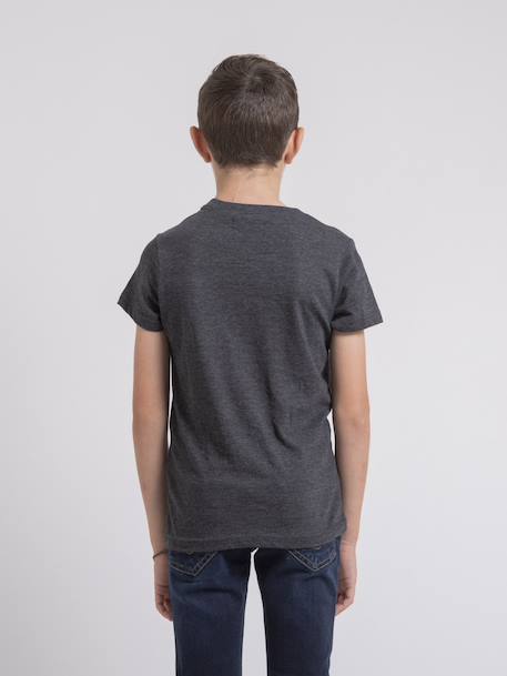 T-shirt col rond pur coton jamijel garçon Antra+Bleu marine+Noir 6 - vertbaudet enfant 
