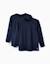 Lot de 2 t-shirts en coton à manches longues Blanc+Bleu foncé+Rouge 5 - vertbaudet enfant 