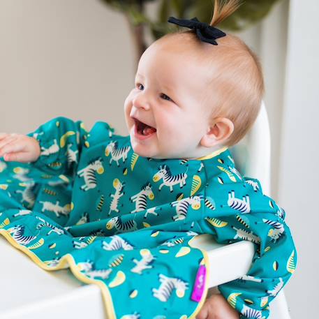 Bavoir manches longues nomade taille unique zèbre Multi-coloured 6 - vertbaudet enfant 