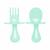 Set de 2 couverts d'apprentissage ergonomiques Vert 1 - vertbaudet enfant 
