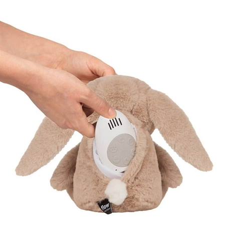 Peluche bruit blanc milo le lapin Beige+Blanc, bleu+Gris 2 - vertbaudet enfant 