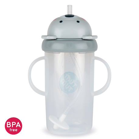 Grande tasse anti fuite + paille lestée koala - 300 ml Gris 3 - vertbaudet enfant 