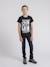 T-shirt col rond pur coton jamijel garçon Antra+Bleu marine+Noir 12 - vertbaudet enfant 