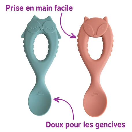 Coffret la dme - 1 kit sand + 2 bavoirs pour kit + 1 cuillère Beige 4 - vertbaudet enfant 