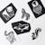 Boîte de 6 cartes imagier en noir et blanc - collection Multi-coloured 2 - vertbaudet enfant 