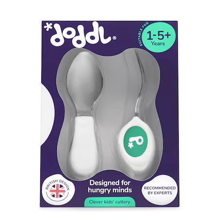 Set de 2 couverts ergonomiques aqua Bleu 3 - vertbaudet enfant 