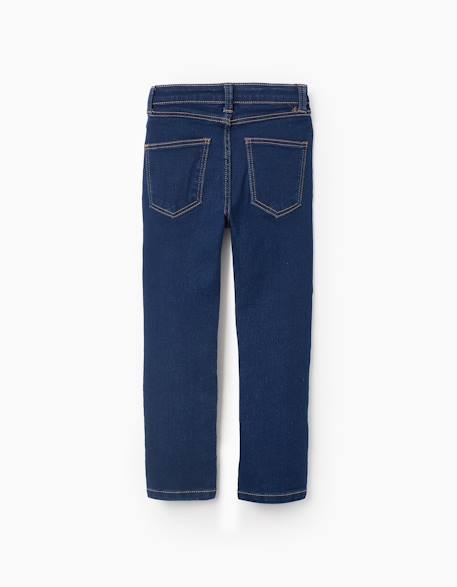 Jean flexible Bleu+Bleu foncé 6 - vertbaudet enfant 