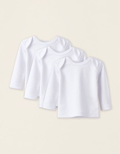 Pack 3 maillots de corps Blanc 1 - vertbaudet enfant 
