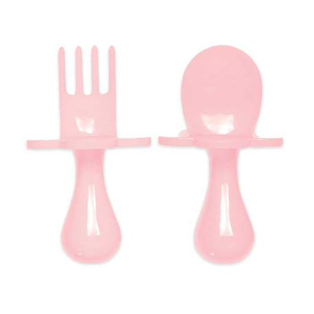 Set de 2 couverts d'apprentissage ergonomiques Rose 1 - vertbaudet enfant 