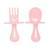 Set de 2 couverts d'apprentissage ergonomiques Rose 1 - vertbaudet enfant 