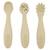 Lot de 3 cuillères d'apprentissage en silicone Beige 2 - vertbaudet enfant 