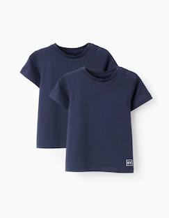 -Pack 2 t-shirts unis en coton