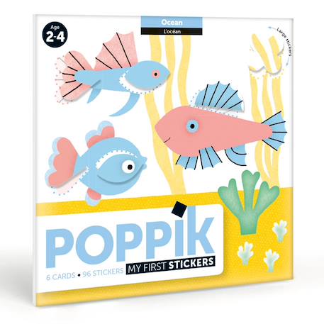 Cartes et gommettes créatives océan Multi-coloured 1 - vertbaudet enfant 