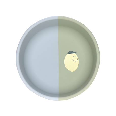 Bol en silicone - happy fruits - citron Bleu 2 - vertbaudet enfant 