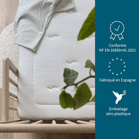 Matelas bébé chanvrenatura® Blanc 6 - vertbaudet enfant 