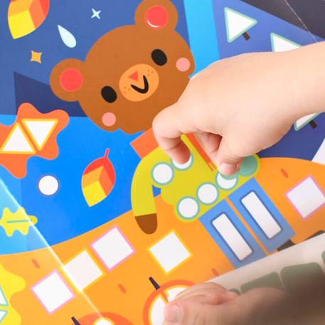 Poster panoramique 520 stickers les saisons Multi-coloured 3 - vertbaudet enfant 