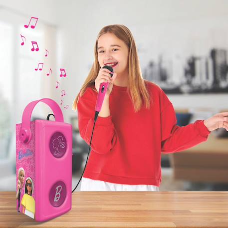 Puissante enceinte bluetooth lumineuse barbie avec micro MULTICOLORE 6 - vertbaudet enfant 