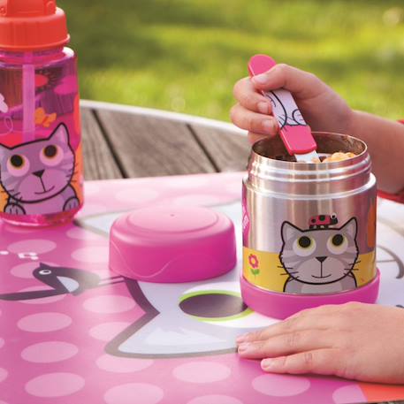 Lot de 3 couverts inox puzzle avec étui bluebell Rose 5 - vertbaudet enfant 