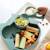 Coffret la diversification chouette - 3 bavoirs nomade + 1 assiette + 1 cuillère Bleu 6 - vertbaudet enfant 