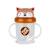 Tasse anti fuite + paille lestée renard - v3 Marron 1 - vertbaudet enfant 