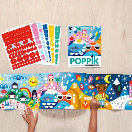 Poster panoramique 520 stickers les saisons Multi-coloured 2 - vertbaudet enfant 