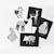 Boîte de 6 cartes imagier en noir et blanc - bébé animaux Multi-coloured 2 - vertbaudet enfant 