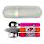 Lot de 3 couverts inox puzzle avec étui bluebell Rose 1 - vertbaudet enfant 