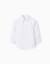 Chemise en oxford de coton Blanc+Bleu clair 1 - vertbaudet enfant 