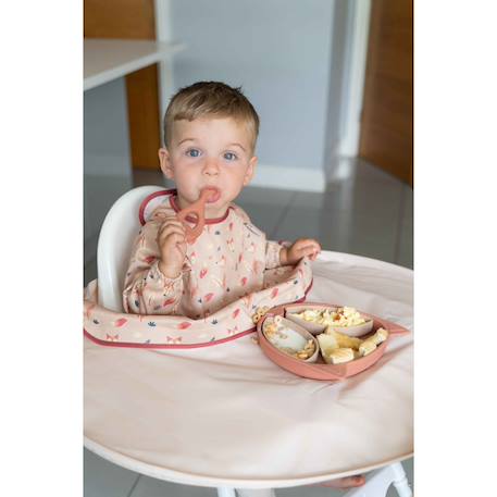 Kit bavoir et plateau transportable Beige 3 - vertbaudet enfant 