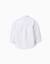 Chemise en coton Blanc+Bleu clair 2 - vertbaudet enfant 