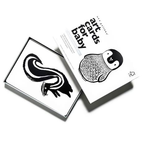 Boîte de 6 cartes imagier en noir et blanc - collection Multi-coloured 1 - vertbaudet enfant 