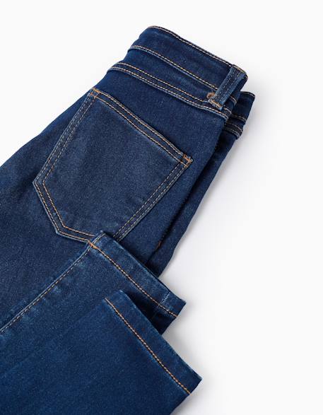 Jean flexible Bleu+Bleu foncé 8 - vertbaudet enfant 