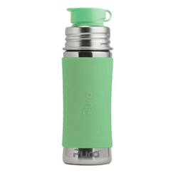 Puériculture-Repas-Gourde sport en inox 325 ml - moss