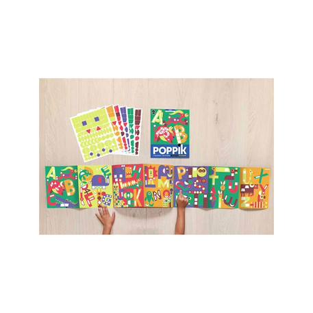Poster panoramique 520 stickers les lettres de a à z Multi-coloured 5 - vertbaudet enfant 