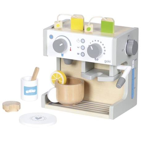 Machine à café et à thé en bois Multi-coloured 2 - vertbaudet enfant 