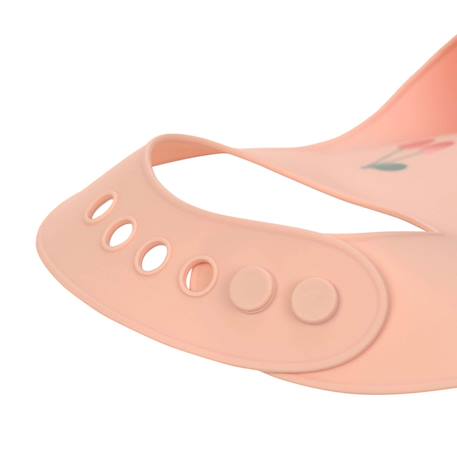 Bavoir en silicone - happy fruits cerise Rose 5 - vertbaudet enfant 