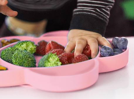 Coffret repas en silicone ventouse 4 pièces Rose 3 - vertbaudet enfant 