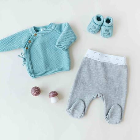 Pantalon naissance Blanc 2 - vertbaudet enfant 