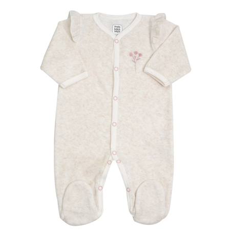 Tenue de naissance pour bébé - fleurs Ecru 2 - vertbaudet enfant 