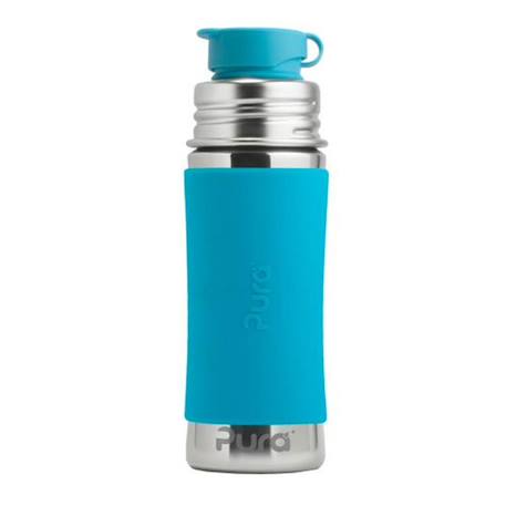 Gourde sport en inox 325 ml - aqua Bleu 1 - vertbaudet enfant 
